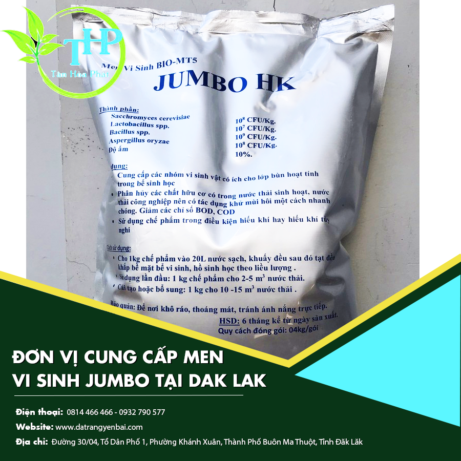 Đơn vị cung cấp men vi sinh jumbo tại Dak Lak
