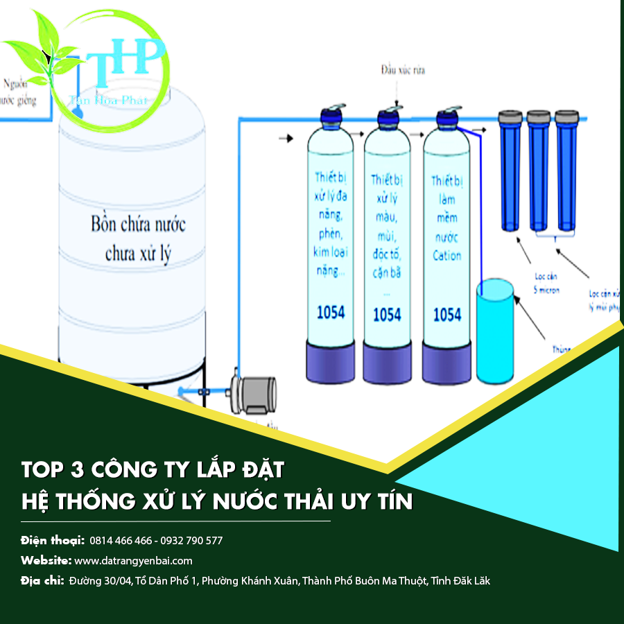 Top 3 công ty lắp đặt hệ thống xử lý nước thải uy tín