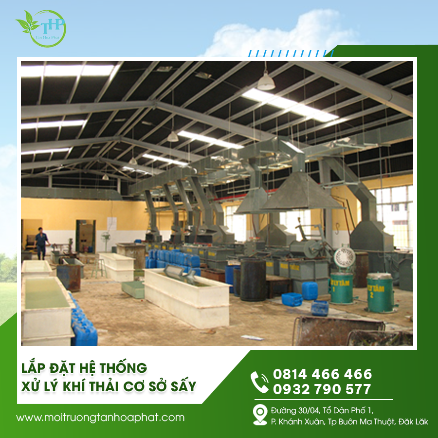 Tư vấn thiết kế lắp đặt hệ thống xử lý khí thải cơ sở sấy
