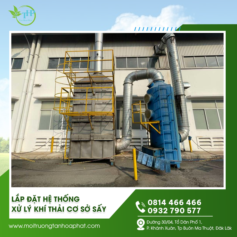 Tư vấn thiết kế lắp đặt hệ thống xử lý khí thải cơ sở sấy