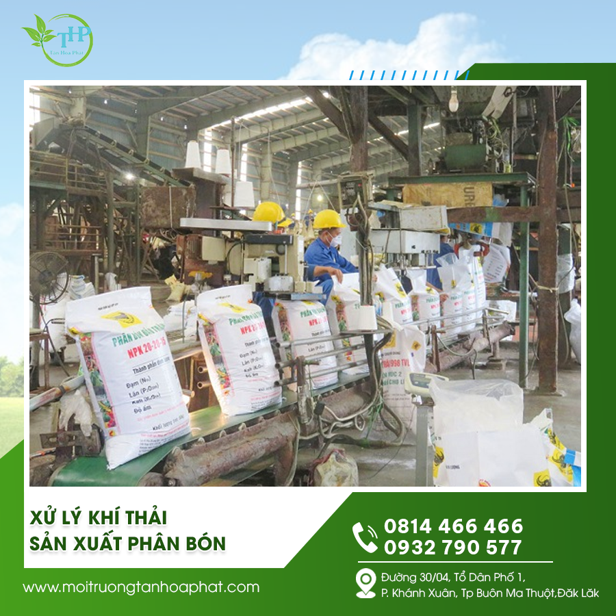 Xử lý khí thải sản xuất phân bón