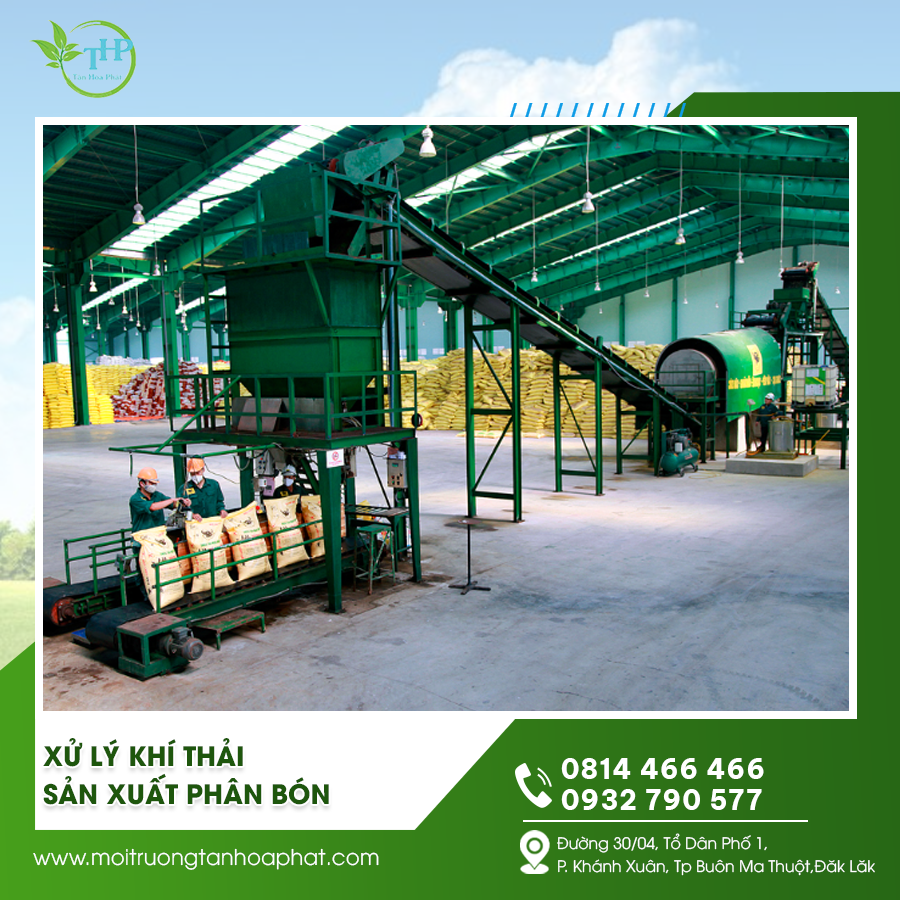 Xử lý khí thải sản xuất phân bón
