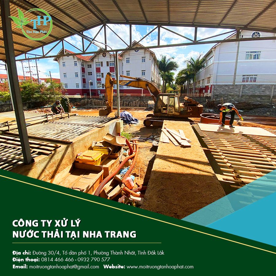 Toàn cảnh công ty xử lý nước thải tại Nha Trang.