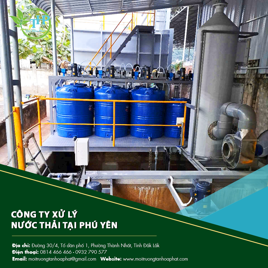 Công ty xử lý nước thải tại Phú Yên thi công hệ thống mới.