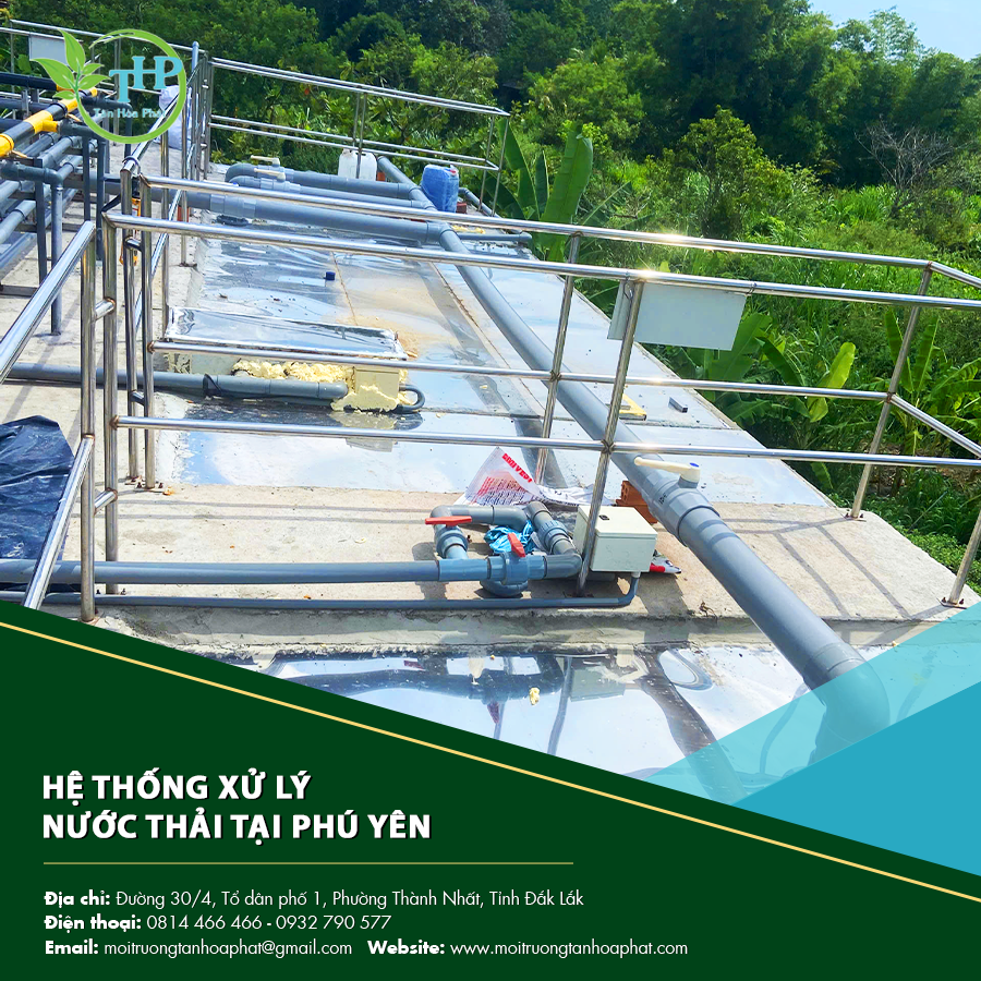 Vận hành hệ thống xử lý nước thải tại Phú Yên.