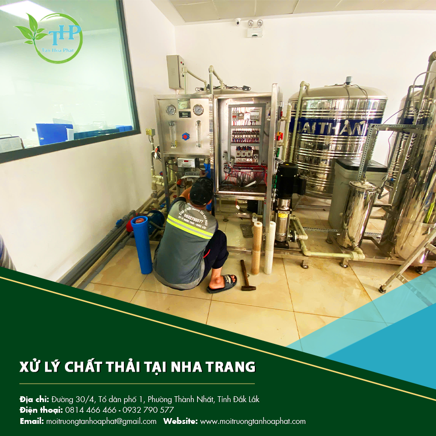 Hệ thống xử lý chất thải tại Nha Trang.