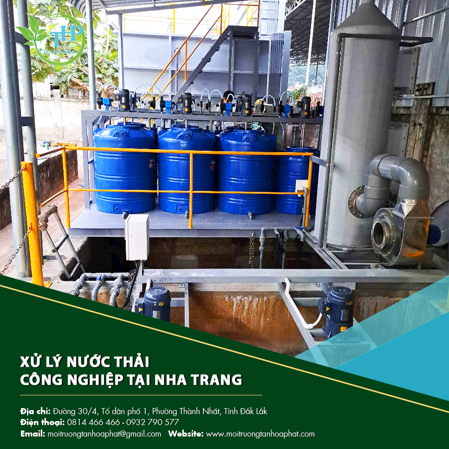 Hệ thống xử lý nước thải công nghiệp tại Nha Trang.