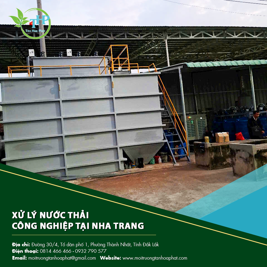 Quy trình xử lý nước thải công nghiệp tại Nha Trang.