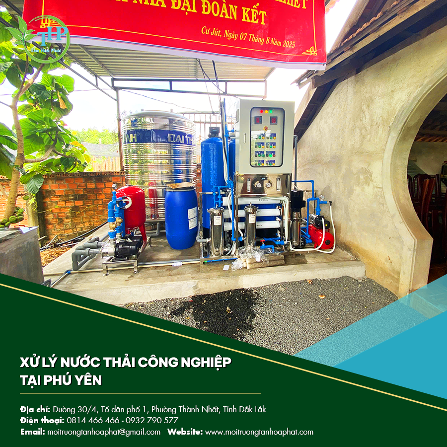 Xử lý nước thải công nghiệp tại Phú Yên