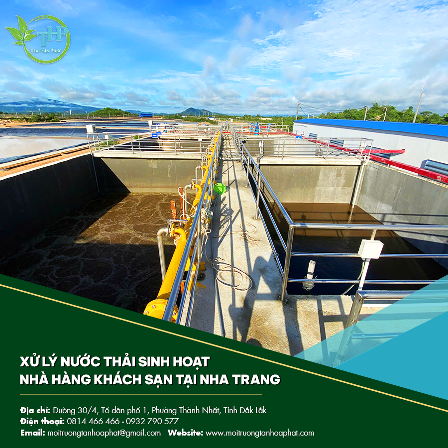 Xử lý nước thải sinh hoạt, nhà hàng khách sạn tại Nha Trang