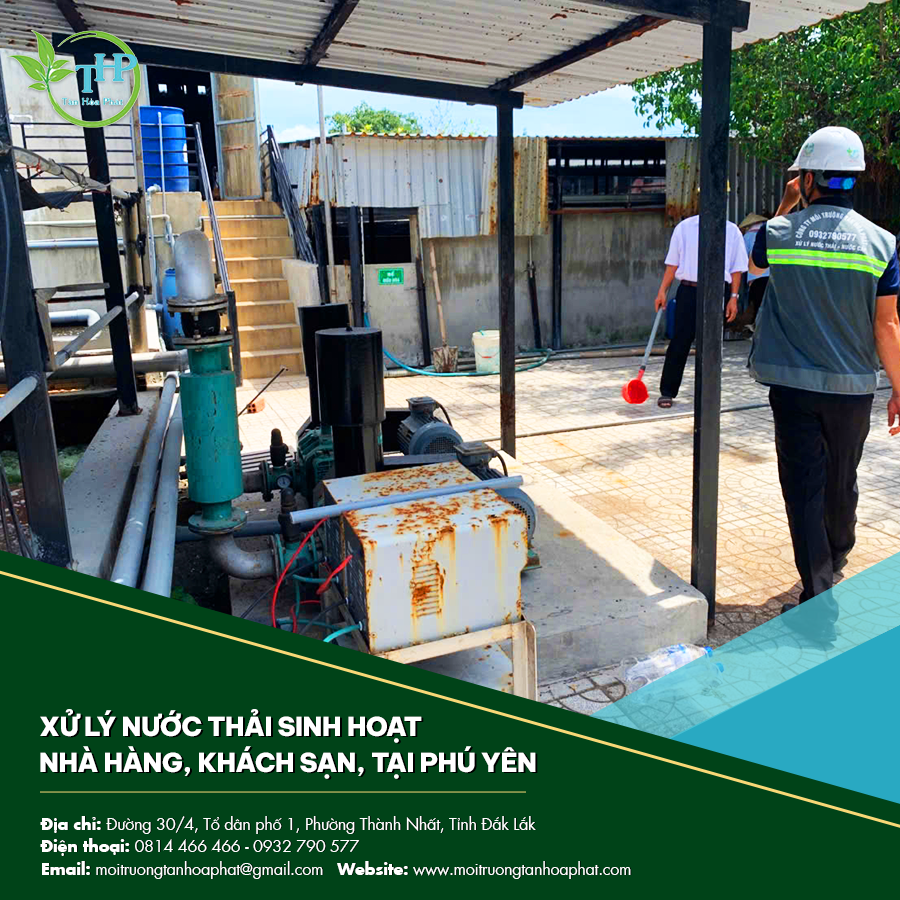 Xử lý nước thải sinh hoạt nhà hàng khách sạn tại Phú Yên