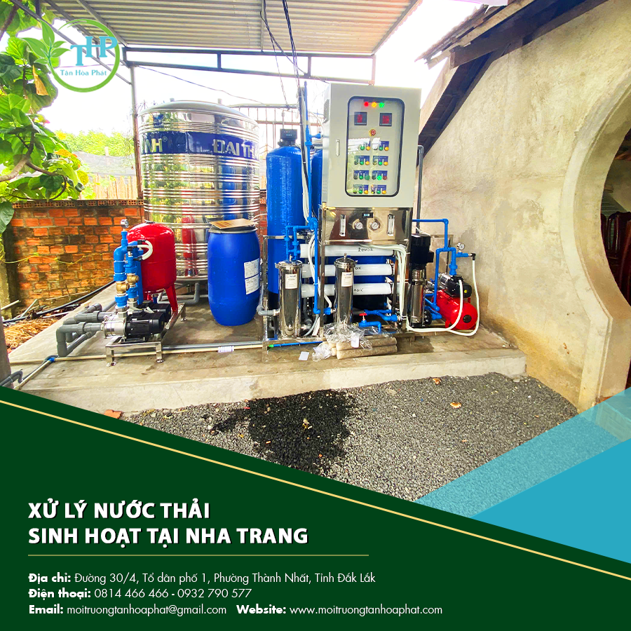 Hệ thống xử lý nước thải tại Nha Trang với công nghệ hiện đại.