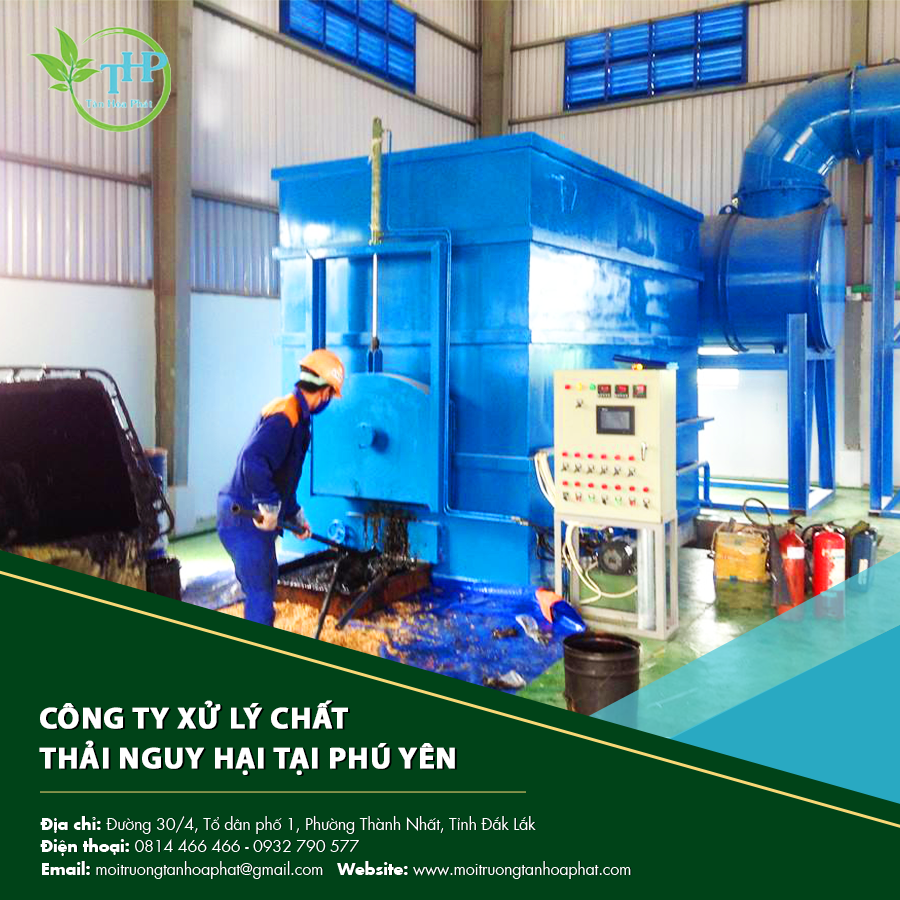 "Nhân viên công ty xử lý chất thải nguy hại tại Phú Yên "