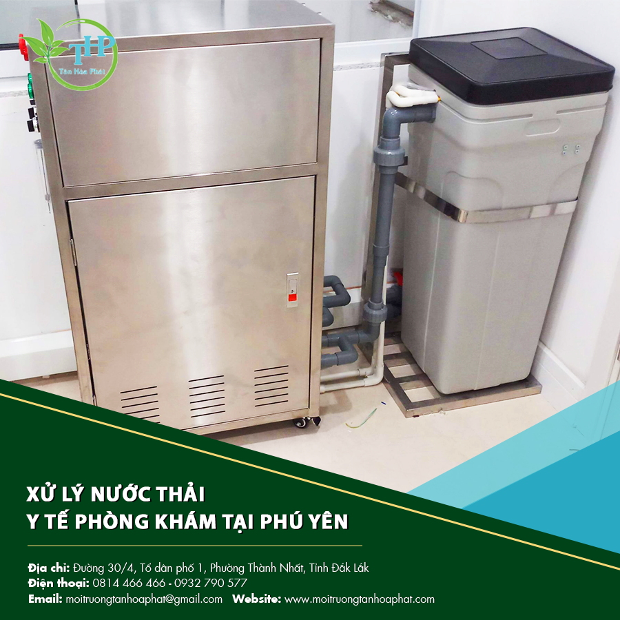 "Hệ thống xử lý nước thải y tế phòng khám tại Phú Yên."