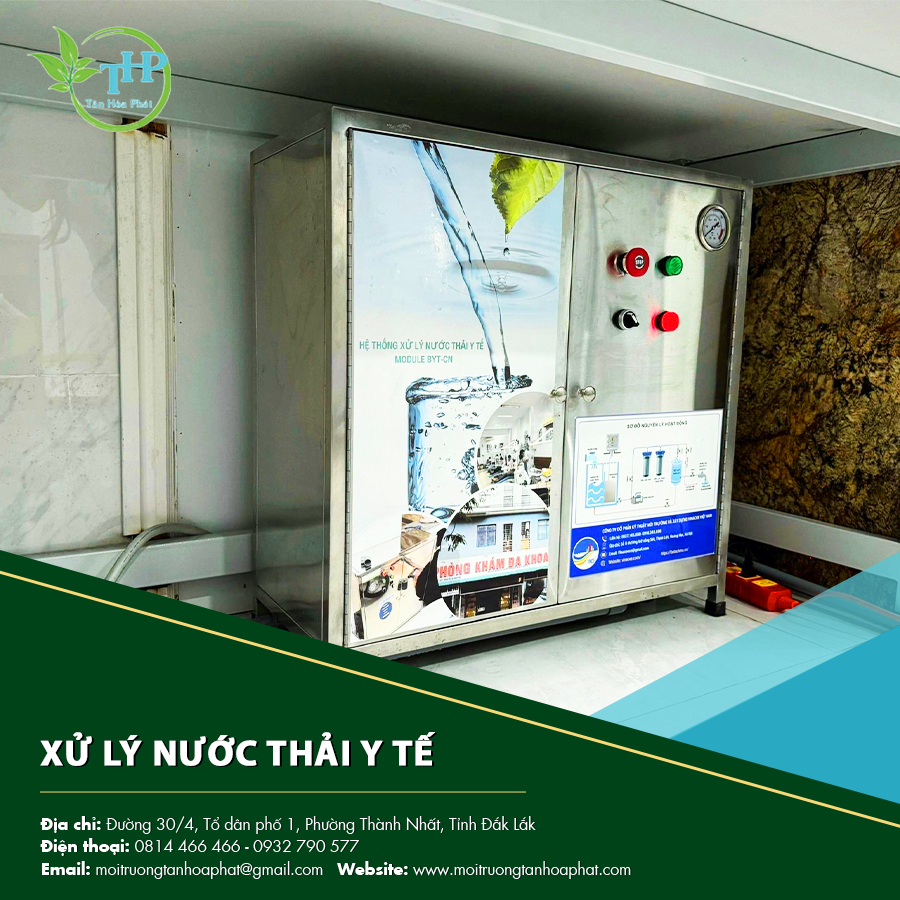 "Hệ thống xử lý nước thải y tế hiện đại giúp đảm bảo an toàn cho môi trường và cộng đồng."