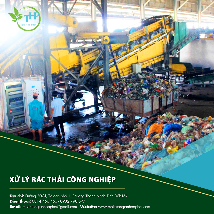 "Hình ảnh quy trình xử lý rác thải công nghiệp đạt chuẩn, góp phần bảo vệ môi trường."