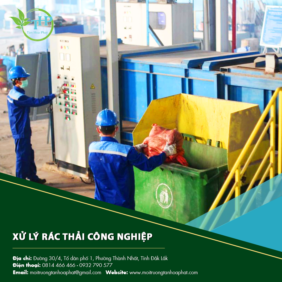 "Hệ thống xử lý rác thải công nghiệp hiện đại giúp giảm thiểu ô nhiễm môi trường."