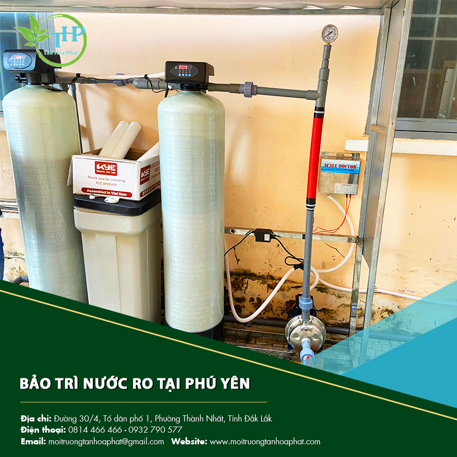 Quá trình bảo trì nước RO tại Phú Yên đảm bảo nguồn nước an toàn.