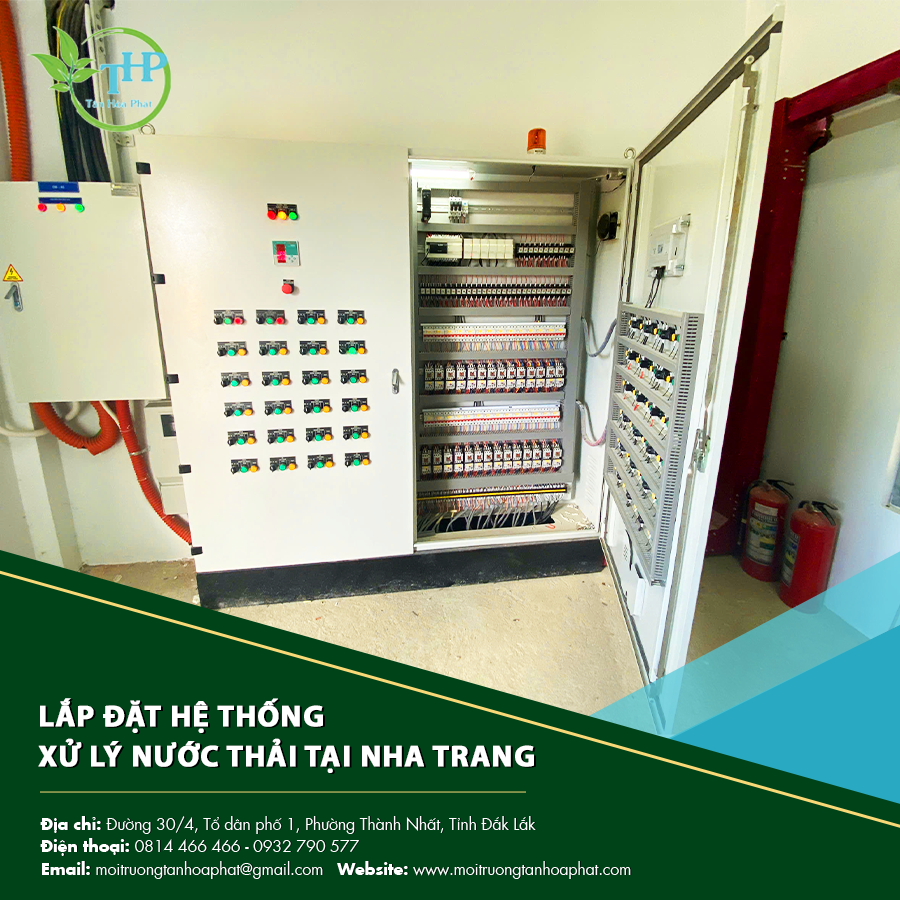 "Hình ảnh lắp đặt hệ thống xử lý nước thải tại Nha Trang với công nghệ tiên tiến."