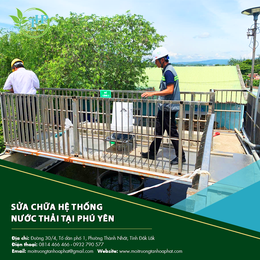Kiểm tra đường ống khi sửa chữa hệ thống nước thải tại Phú Yên.