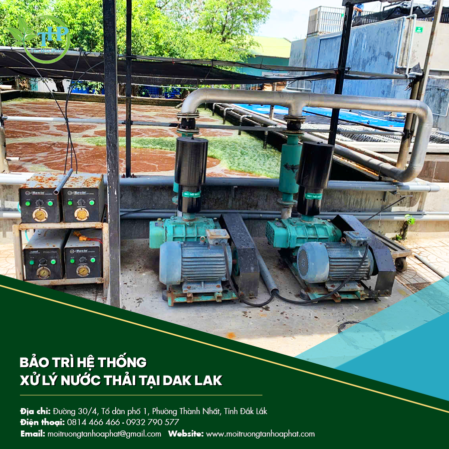 Bảo trì hệ thống xử lý nước thải tại Dak Lak
