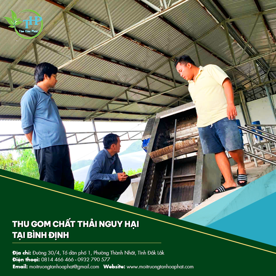 Thu gom chất thải nguy hại tại Bình Định
