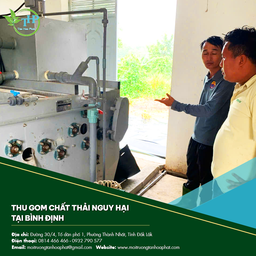 Thu gom chất thải nguy hại tại Bình Định