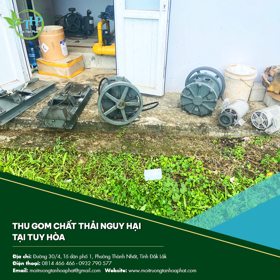 Thu gom chất thải nguy hại tại Tuy Hòa