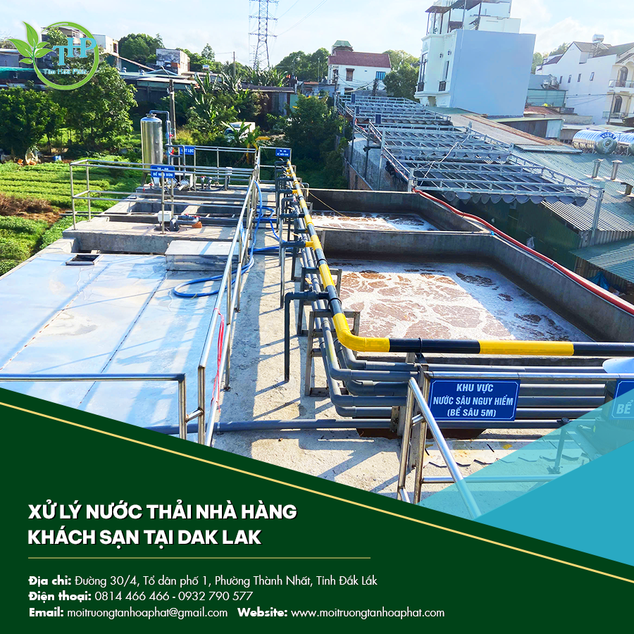 Xử lý nước thải nhà hàng khách sạn tại Dak Lak