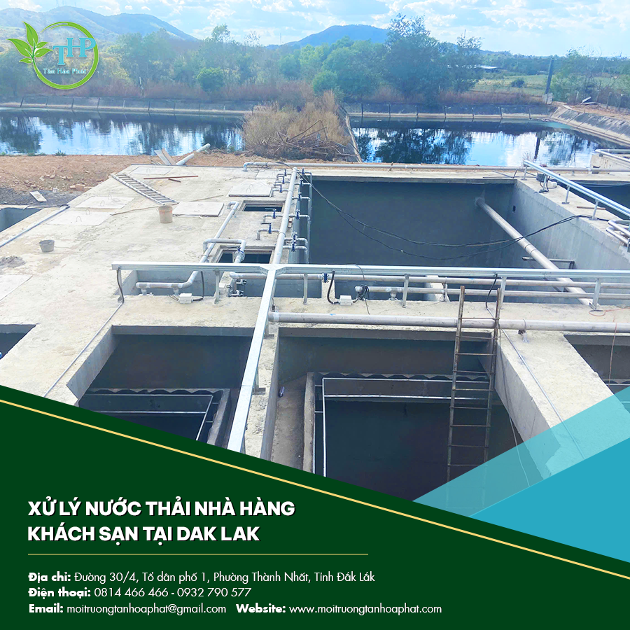 Xử lý nước thải nhà hàng khách sạn tại Dak Lak