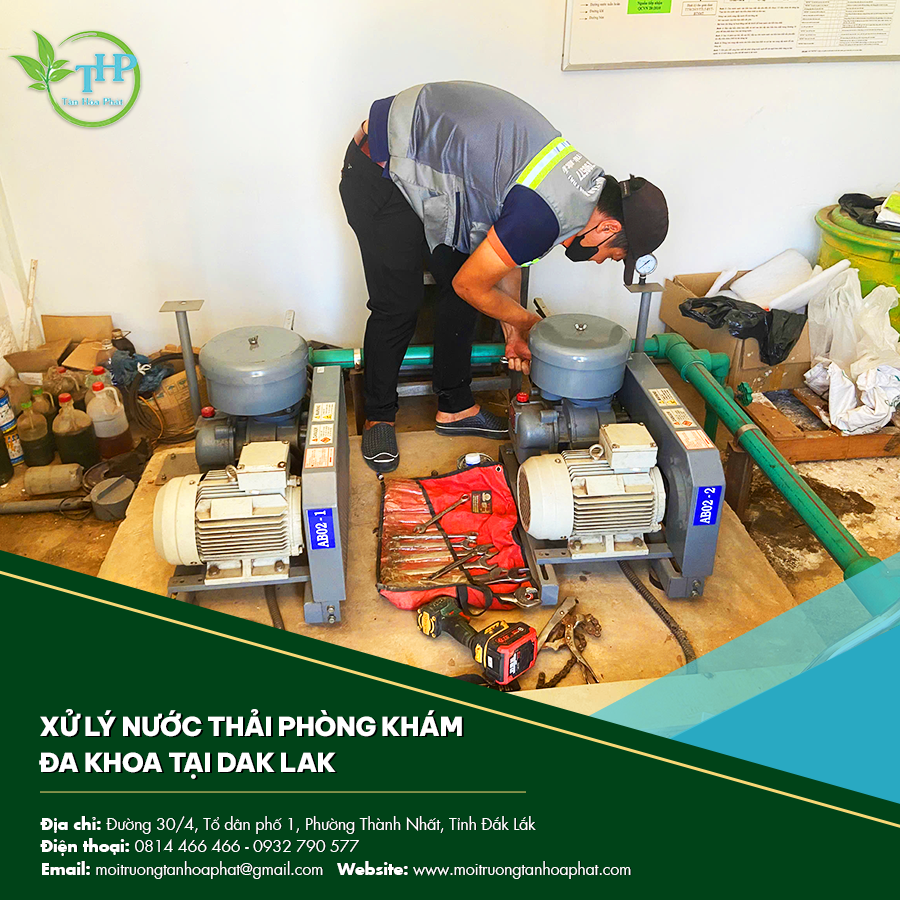 Xử lý nước thải phòng khám đa khoa tại Dak Lak