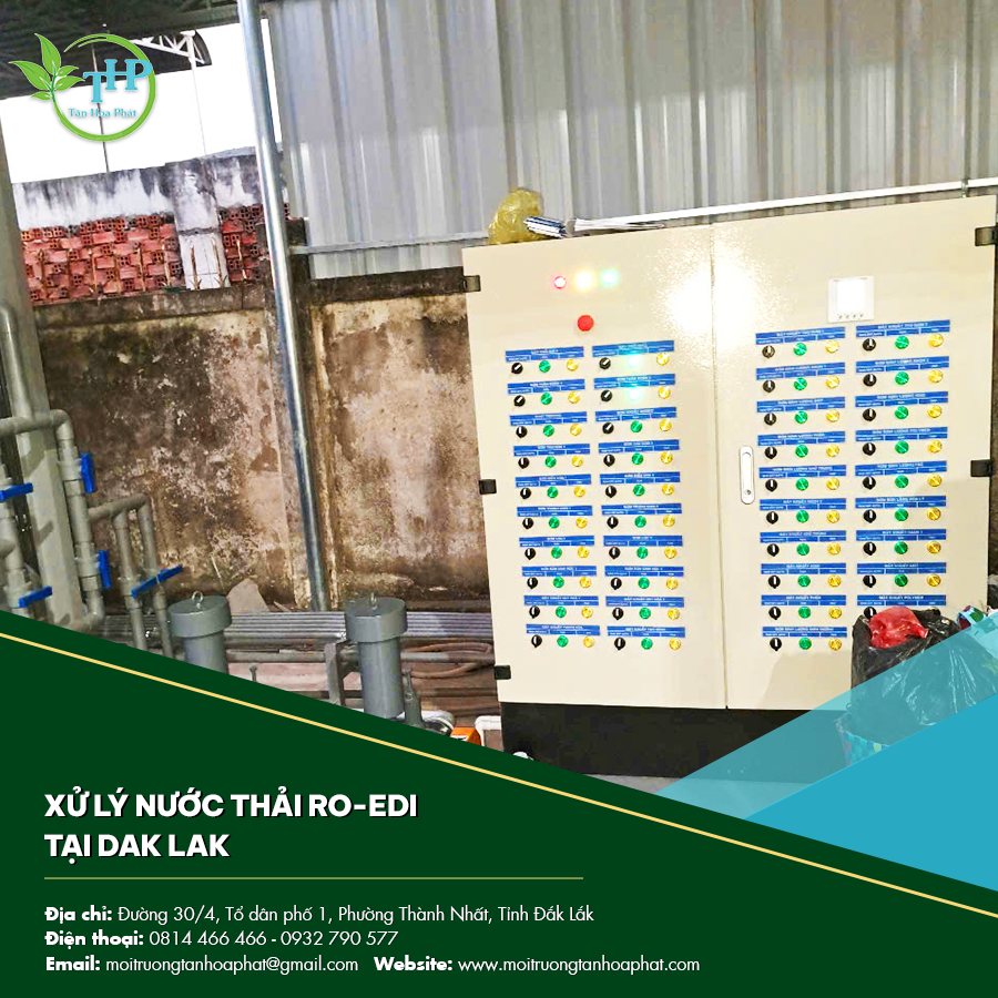 Xử lý nước thải RO-EDI tại Dak Lak