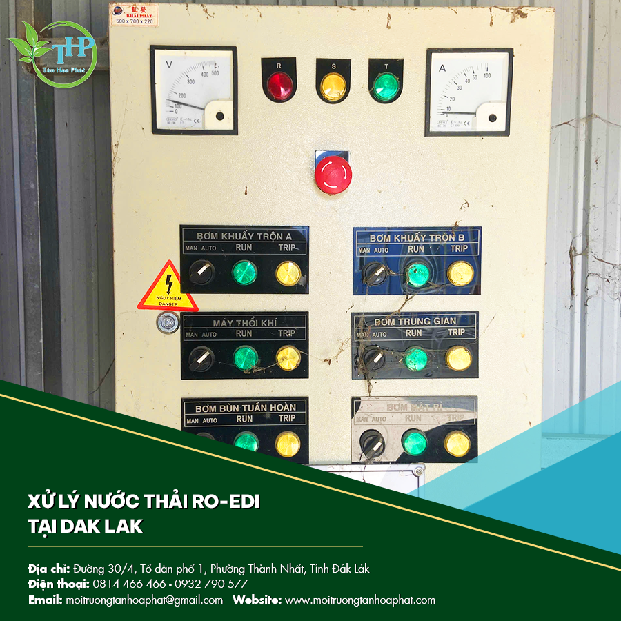 Xử lý nước thải RO-EDI tại Dak Lak