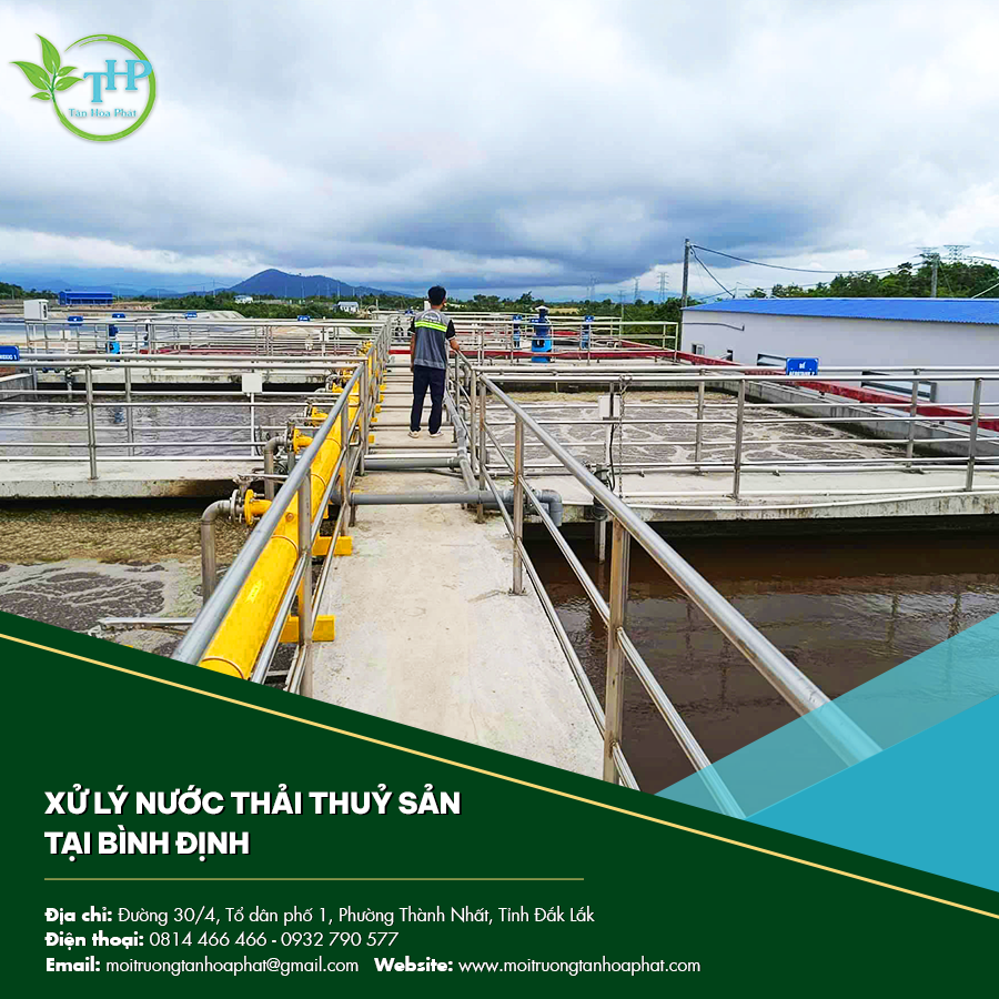 Xử lý nước thải thủy sản tại Bình Định
