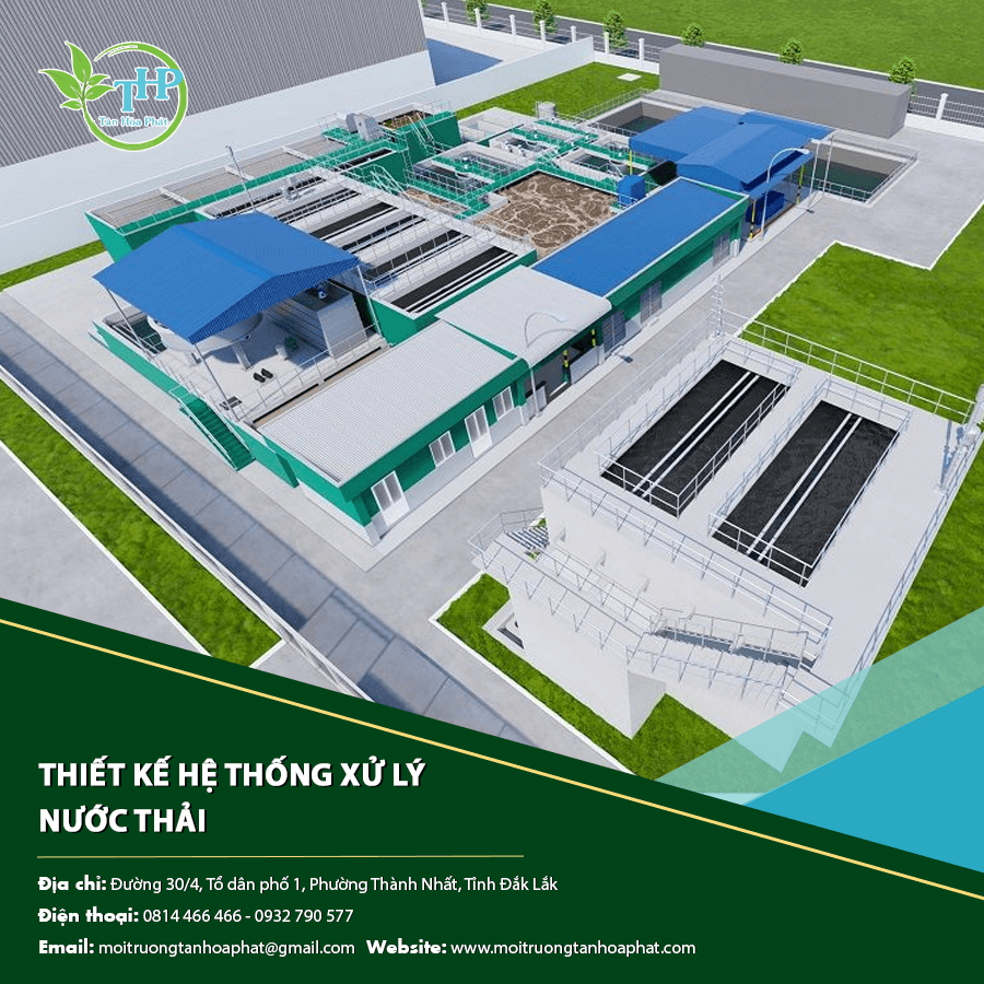 Thiết kế hệ thống xử lý nước thải cho nhà máy sản xuất