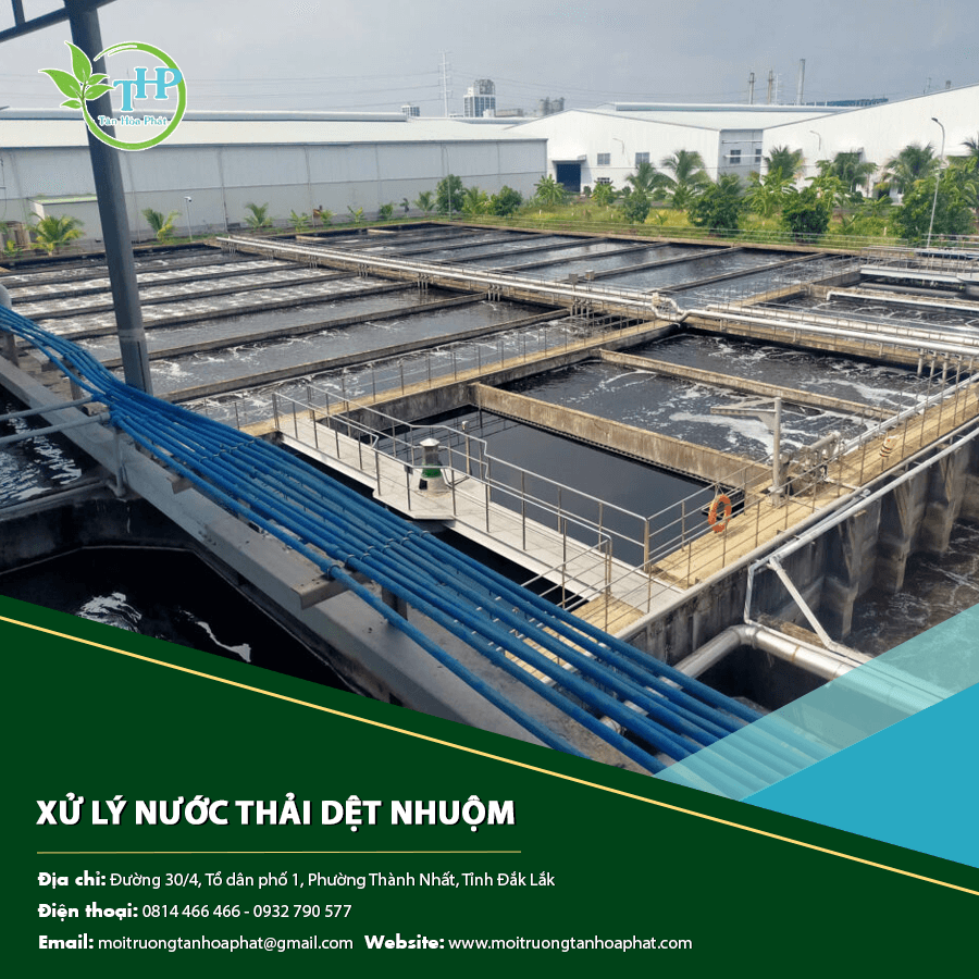 Bể sinh học trong quy trình xử lý nước thải dệt nhuộm Bể sinh học trong quy trình xử lý nước thải dệt nhuộm
