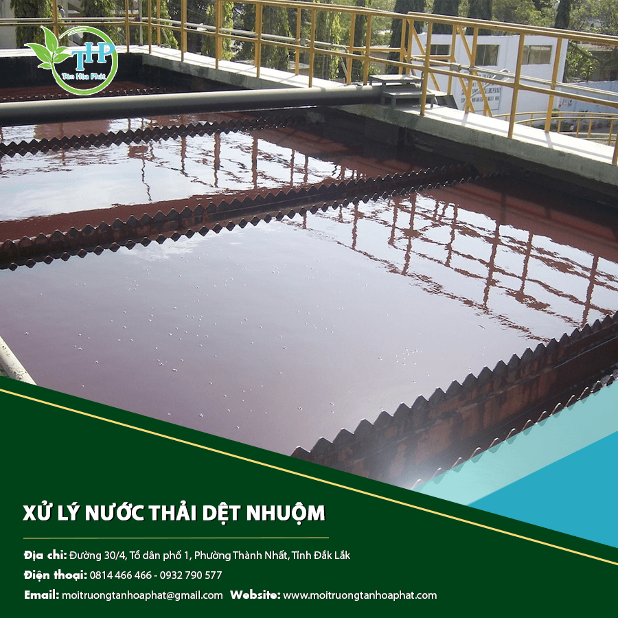 Hệ thống xử lý nước thải dệt nhuộm tại nhà máy sản xuất vải Hệ thống xử lý nước thải dệt nhuộm tại nhà máy sản xuất vải