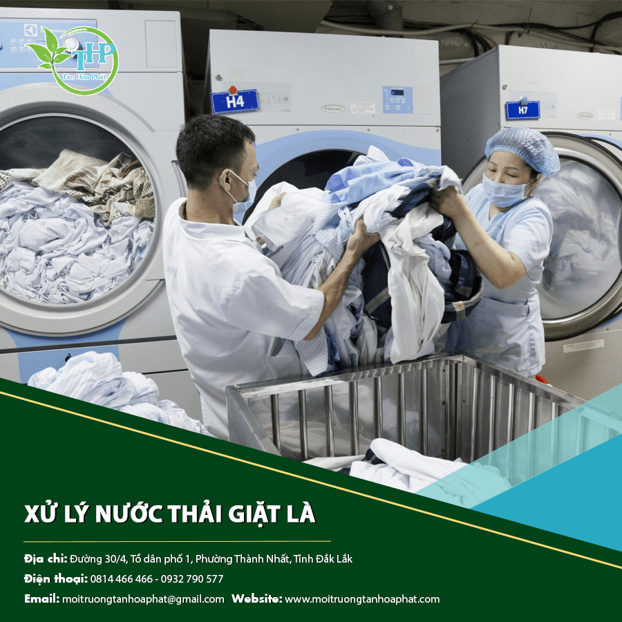 Xử lý nước thải giặt là giúp giảm thiểu ô nhiễm môi trường Xử lý nước thải giặt là giúp giảm thiểu ô nhiễm môi trường