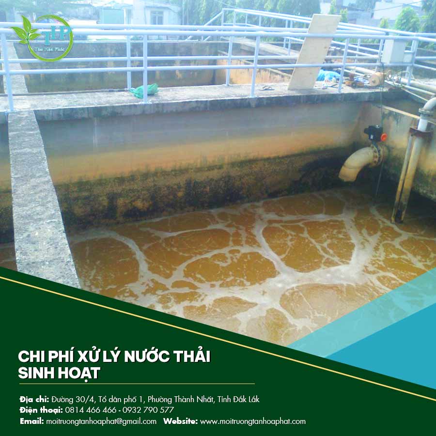 Chi phí xử lý nước thải sinh hoạt