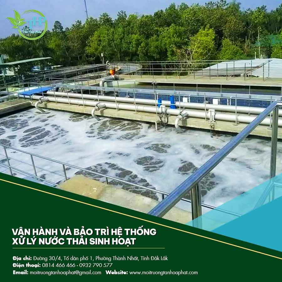 Vận hành và bảo trì hệ thống xử lý nước thải sinh hoạt