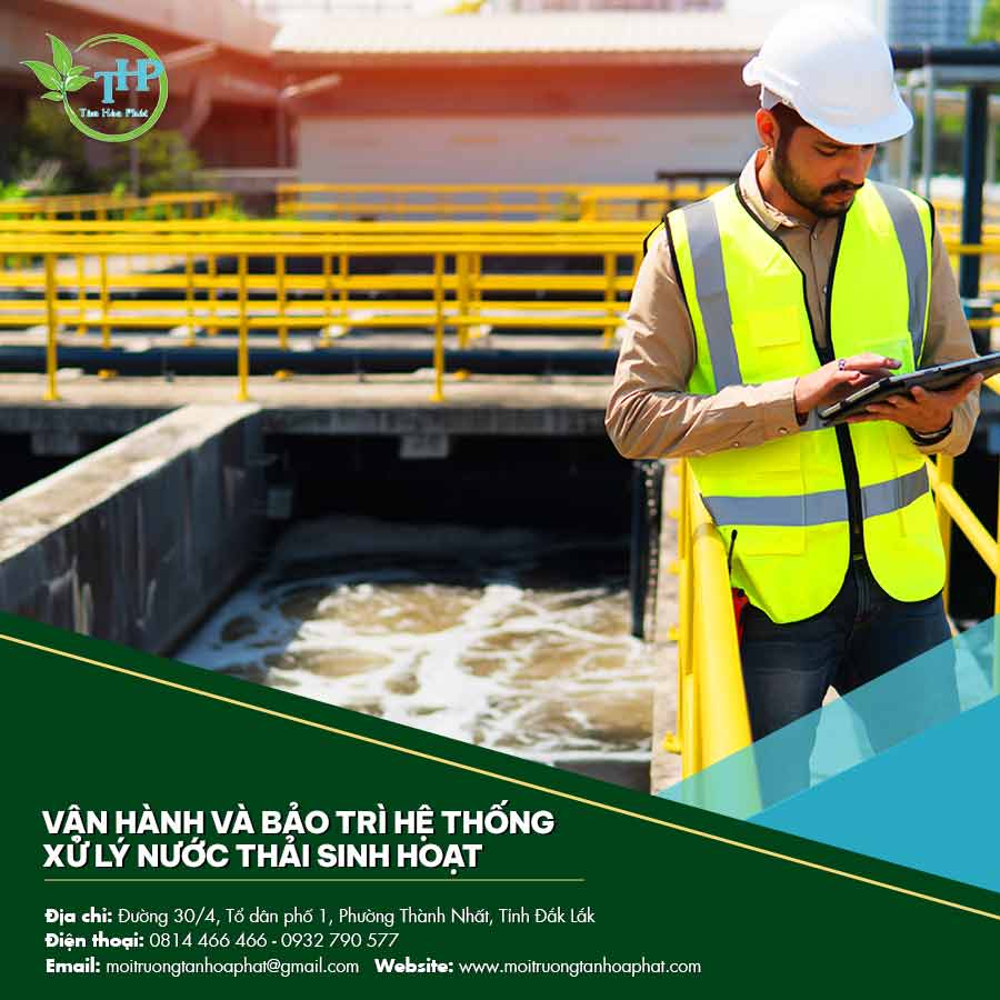 Vận hành và bảo trì hệ thống xử lý nước thải sinh hoạt