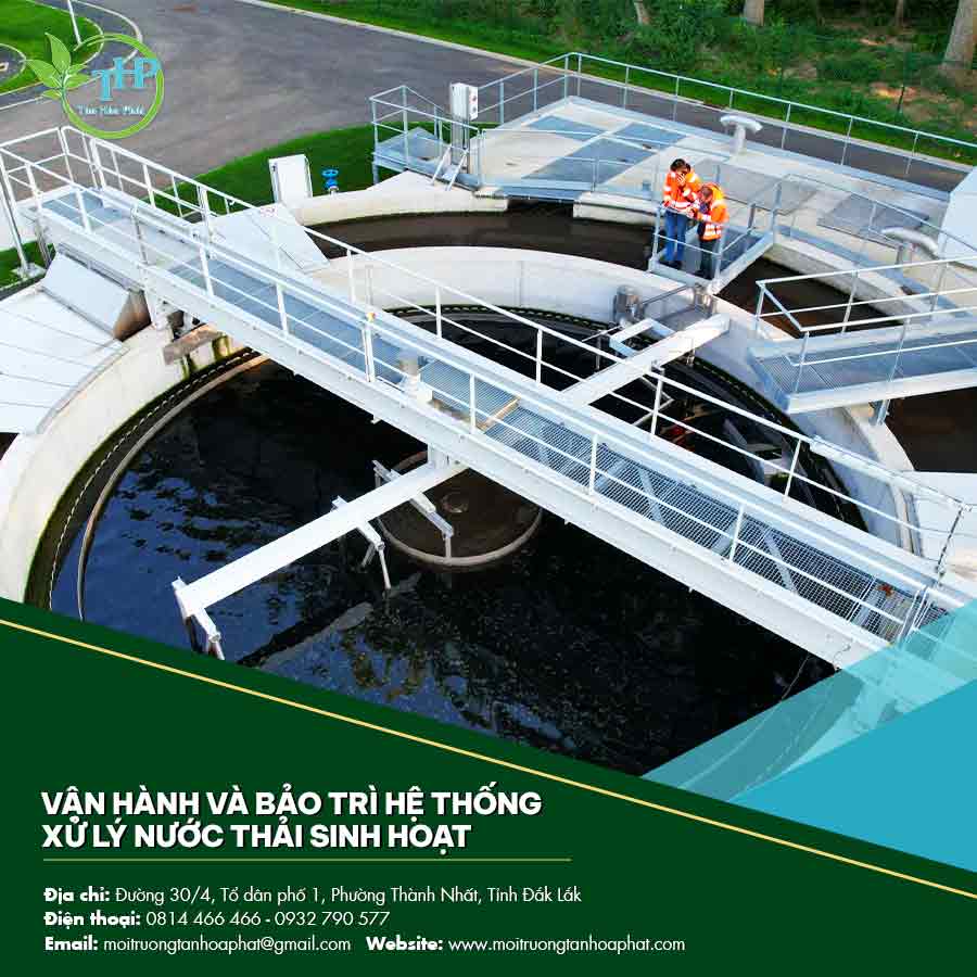 Vận hành và bảo trì hệ thống xử lý nước thải sinh hoạt