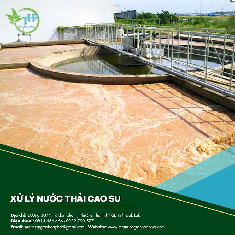 Xử lý nước thải cao su