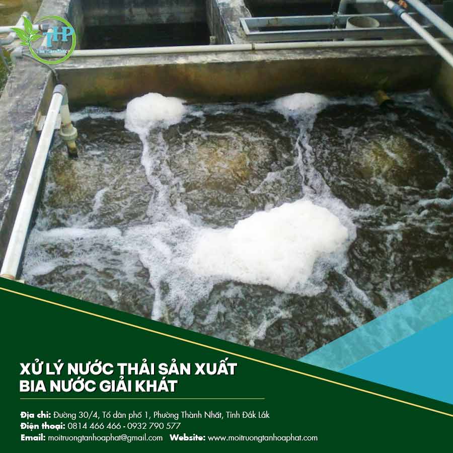 Xử lý nước thải sản xuất bia nước giải khát